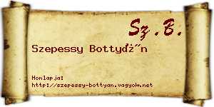 Szepessy Bottyán névjegykártya
